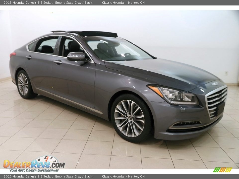 2015 Hyundai Genesis 3.8 Sedan Empire State Gray / Black Photo #1