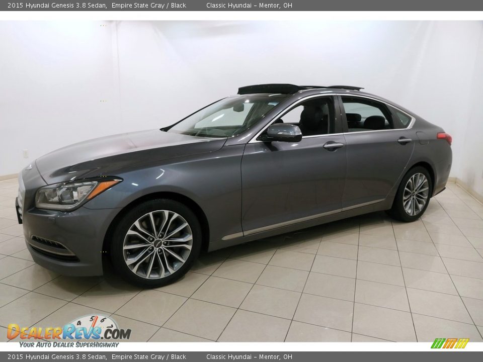 2015 Hyundai Genesis 3.8 Sedan Empire State Gray / Black Photo #3