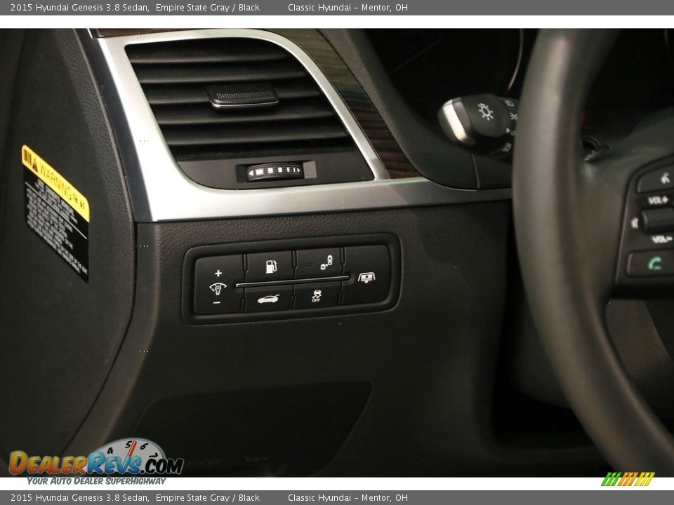 2015 Hyundai Genesis 3.8 Sedan Empire State Gray / Black Photo #7