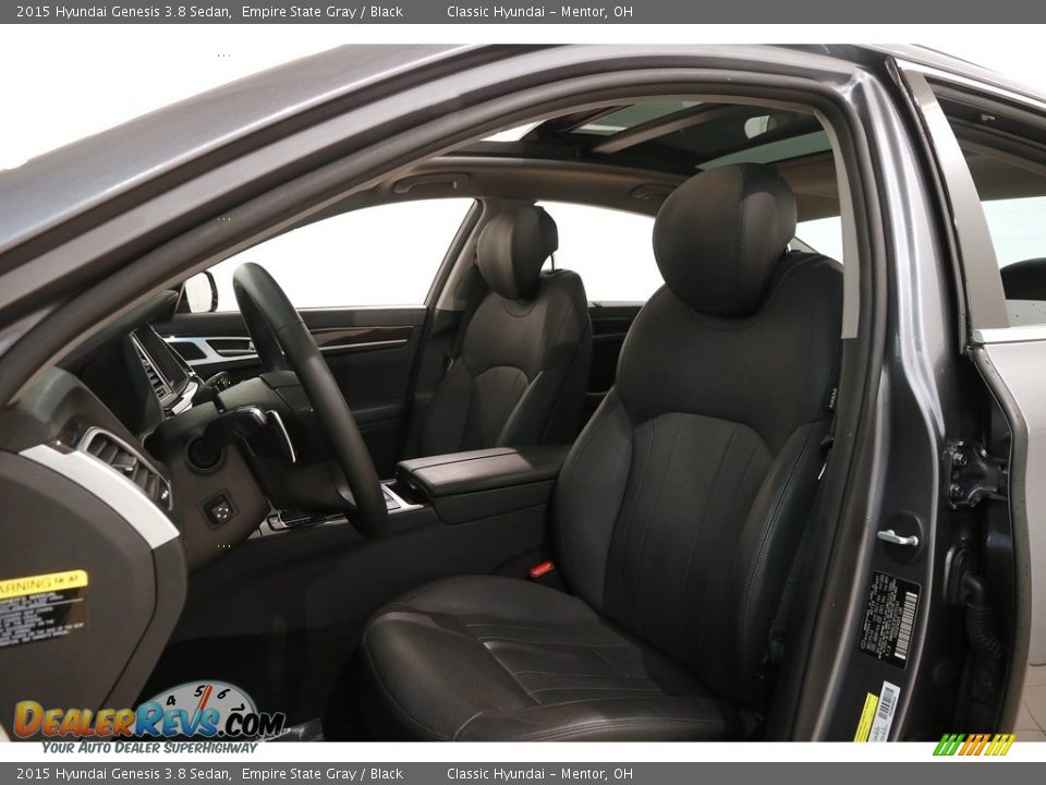2015 Hyundai Genesis 3.8 Sedan Empire State Gray / Black Photo #8