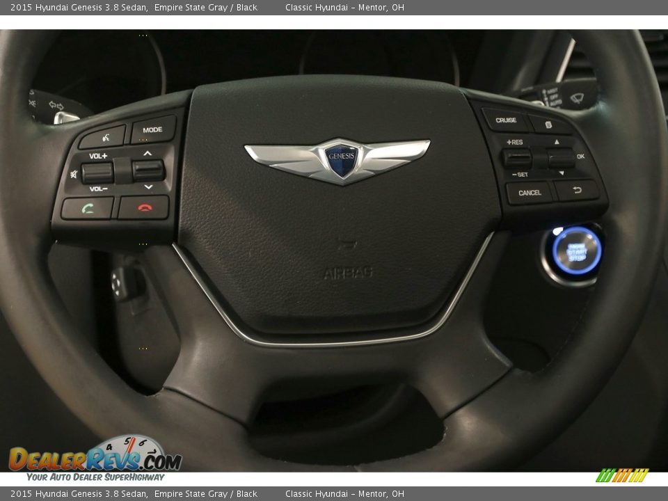 2015 Hyundai Genesis 3.8 Sedan Empire State Gray / Black Photo #9