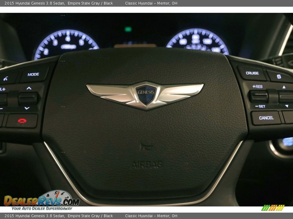 2015 Hyundai Genesis 3.8 Sedan Empire State Gray / Black Photo #10