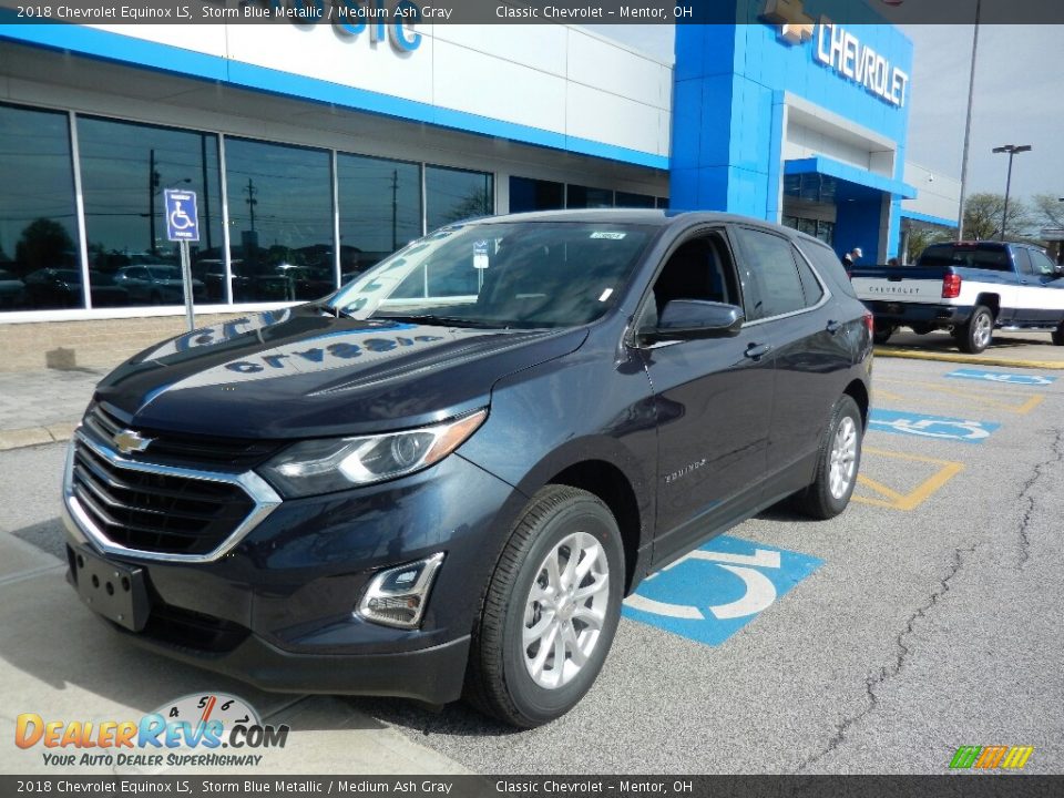 2018 Chevrolet Equinox LS Storm Blue Metallic / Medium Ash Gray Photo #1