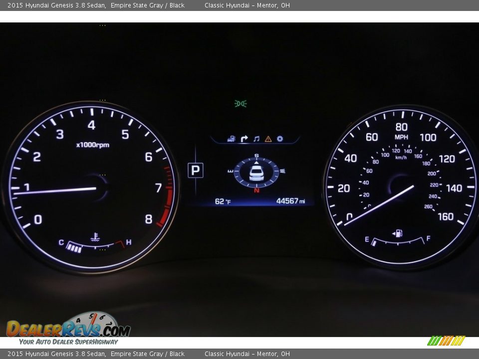 2015 Hyundai Genesis 3.8 Sedan Empire State Gray / Black Photo #11