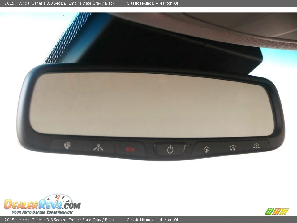 2015 Hyundai Genesis 3.8 Sedan Empire State Gray / Black Photo #14