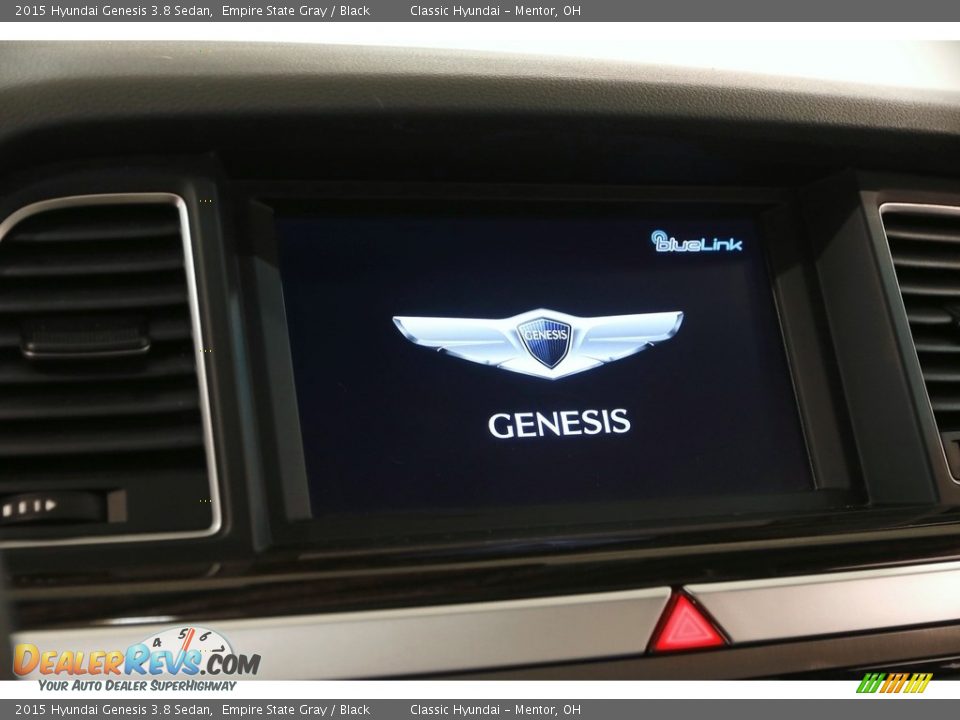 2015 Hyundai Genesis 3.8 Sedan Empire State Gray / Black Photo #17