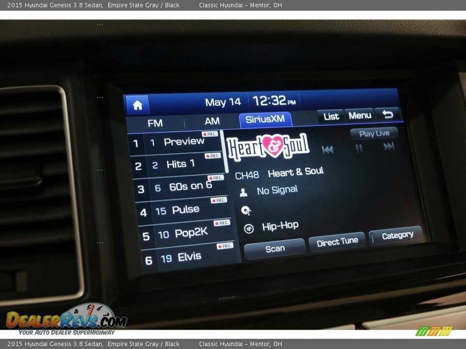 2015 Hyundai Genesis 3.8 Sedan Empire State Gray / Black Photo #19