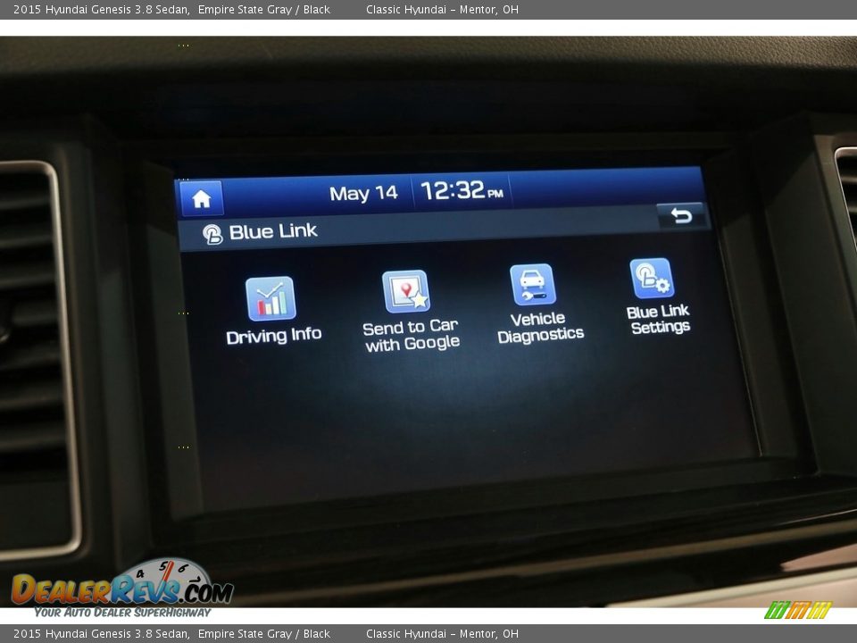 2015 Hyundai Genesis 3.8 Sedan Empire State Gray / Black Photo #20