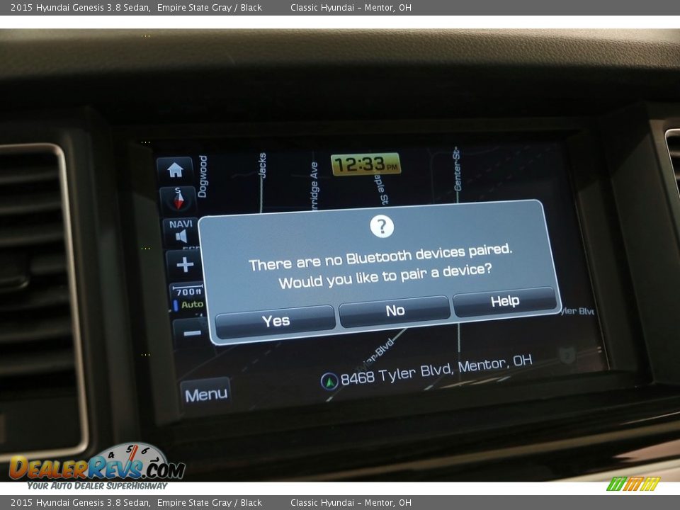 2015 Hyundai Genesis 3.8 Sedan Empire State Gray / Black Photo #22