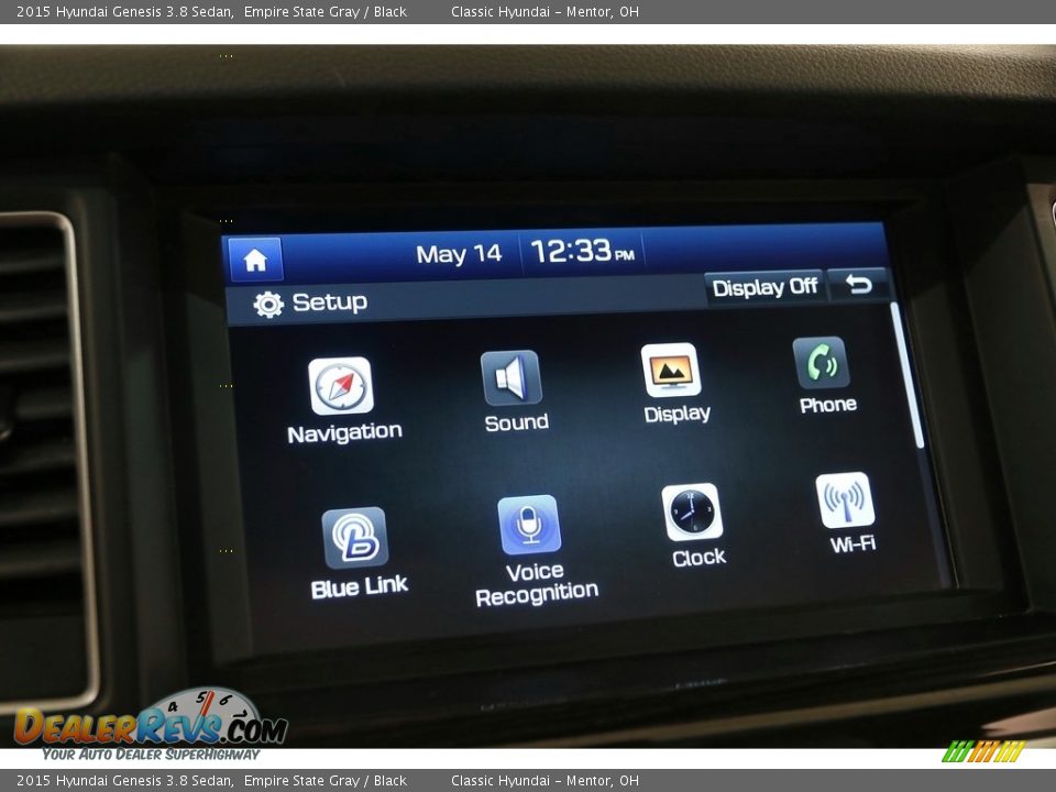 2015 Hyundai Genesis 3.8 Sedan Empire State Gray / Black Photo #23