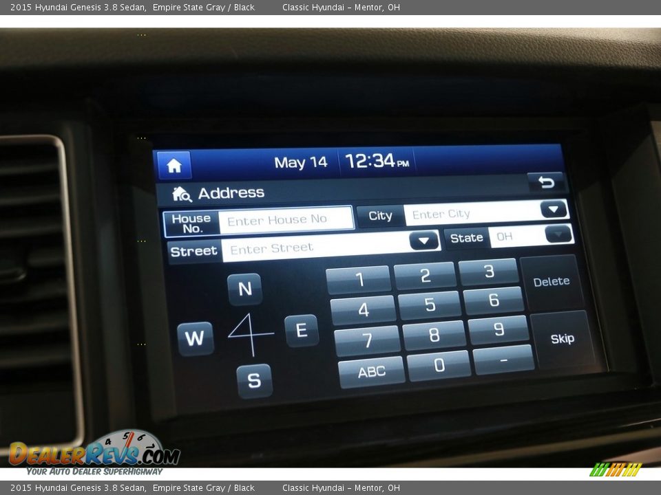 2015 Hyundai Genesis 3.8 Sedan Empire State Gray / Black Photo #26