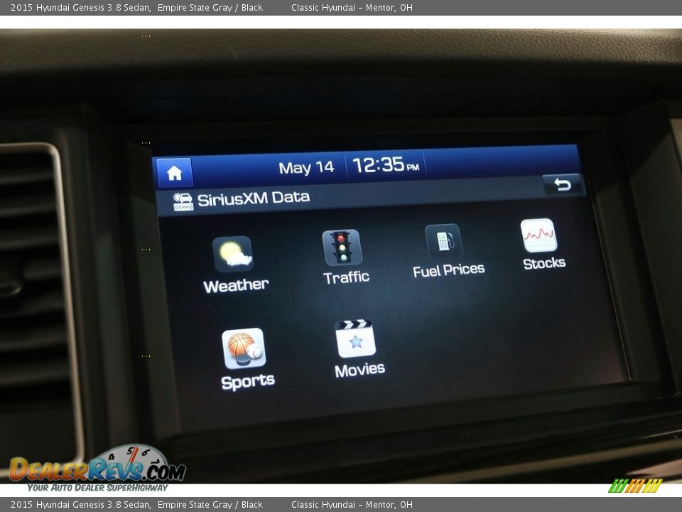 2015 Hyundai Genesis 3.8 Sedan Empire State Gray / Black Photo #28