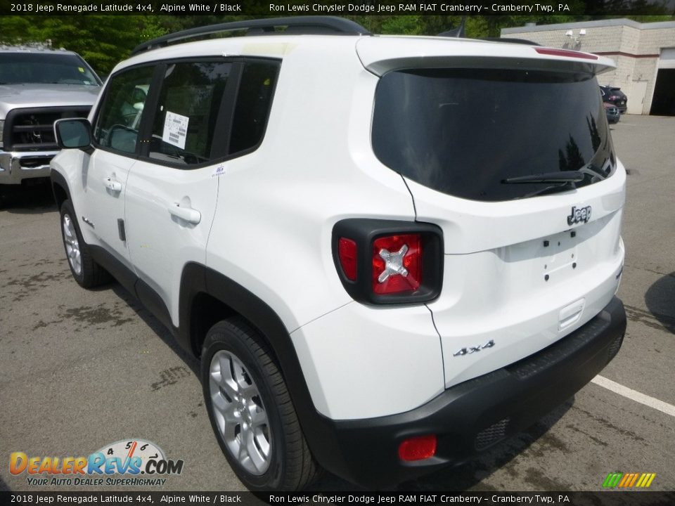 2018 Jeep Renegade Latitude 4x4 Alpine White / Black Photo #3