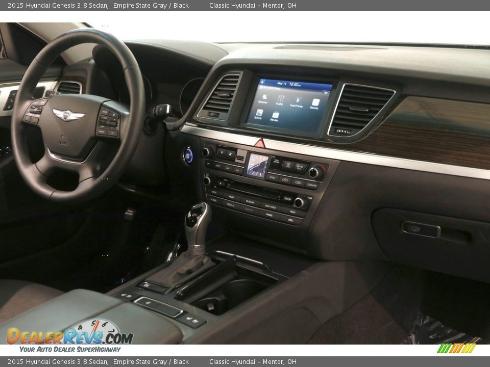 2015 Hyundai Genesis 3.8 Sedan Empire State Gray / Black Photo #34