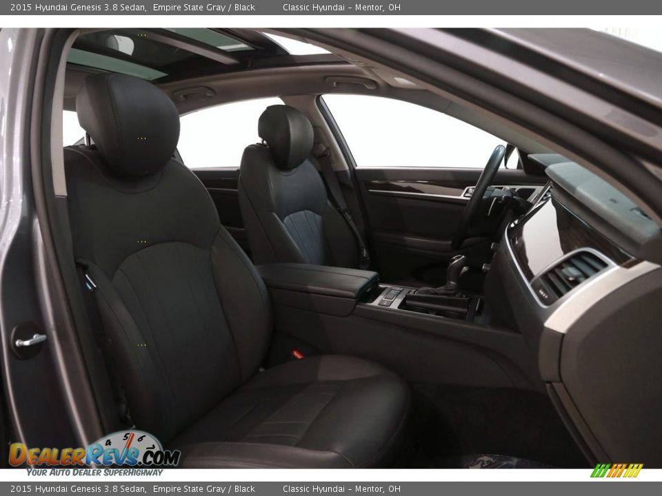 2015 Hyundai Genesis 3.8 Sedan Empire State Gray / Black Photo #35
