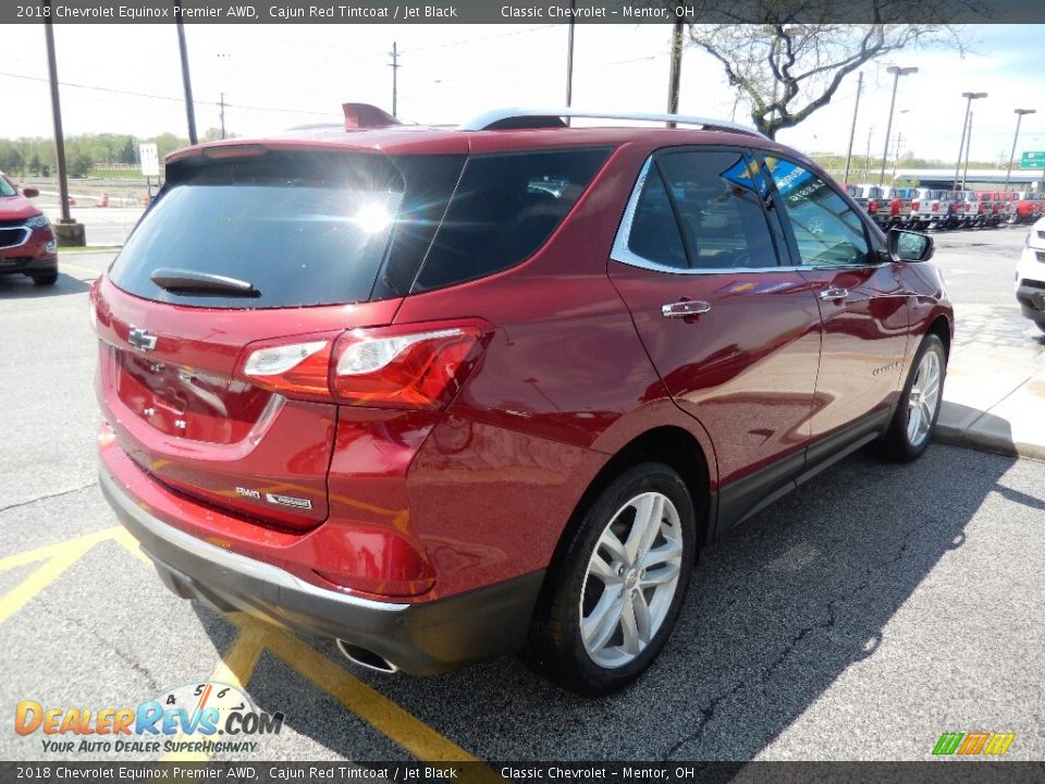 2018 Chevrolet Equinox Premier AWD Cajun Red Tintcoat / Jet Black Photo #4