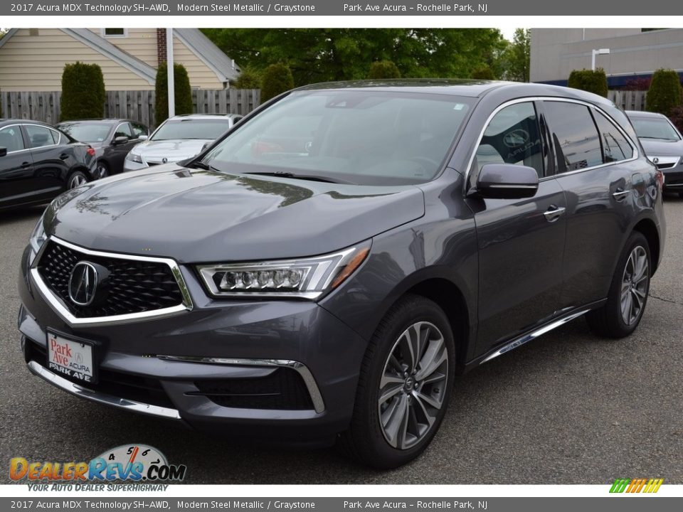 2017 Acura MDX Technology SH-AWD Modern Steel Metallic / Graystone Photo #6