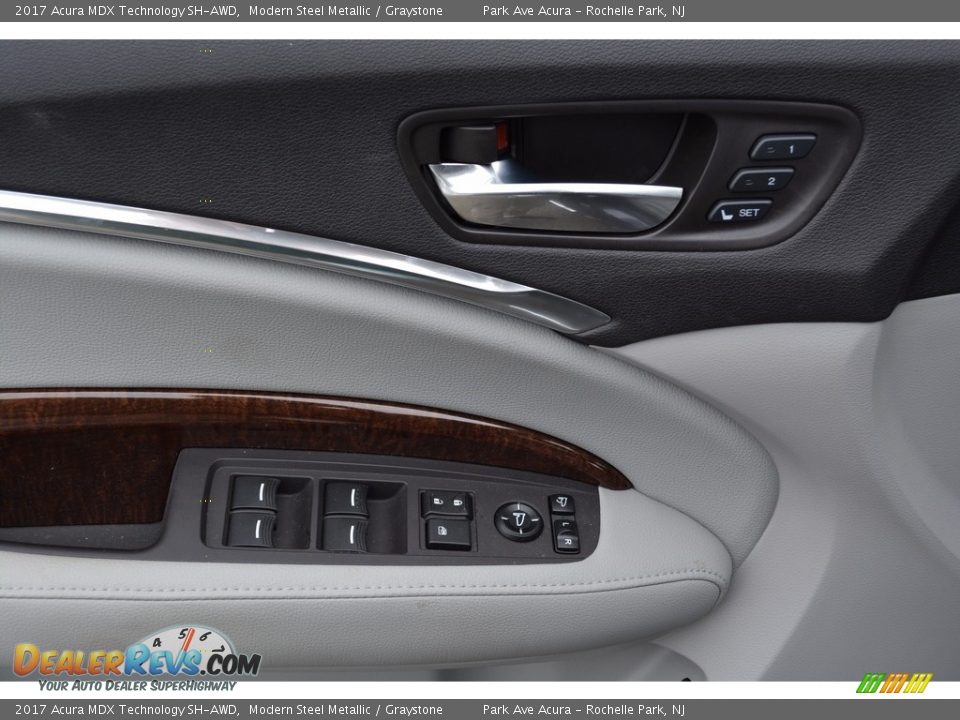 2017 Acura MDX Technology SH-AWD Modern Steel Metallic / Graystone Photo #9