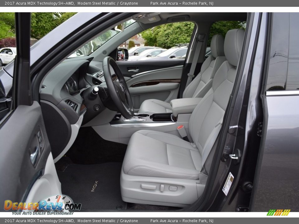 2017 Acura MDX Technology SH-AWD Modern Steel Metallic / Graystone Photo #11