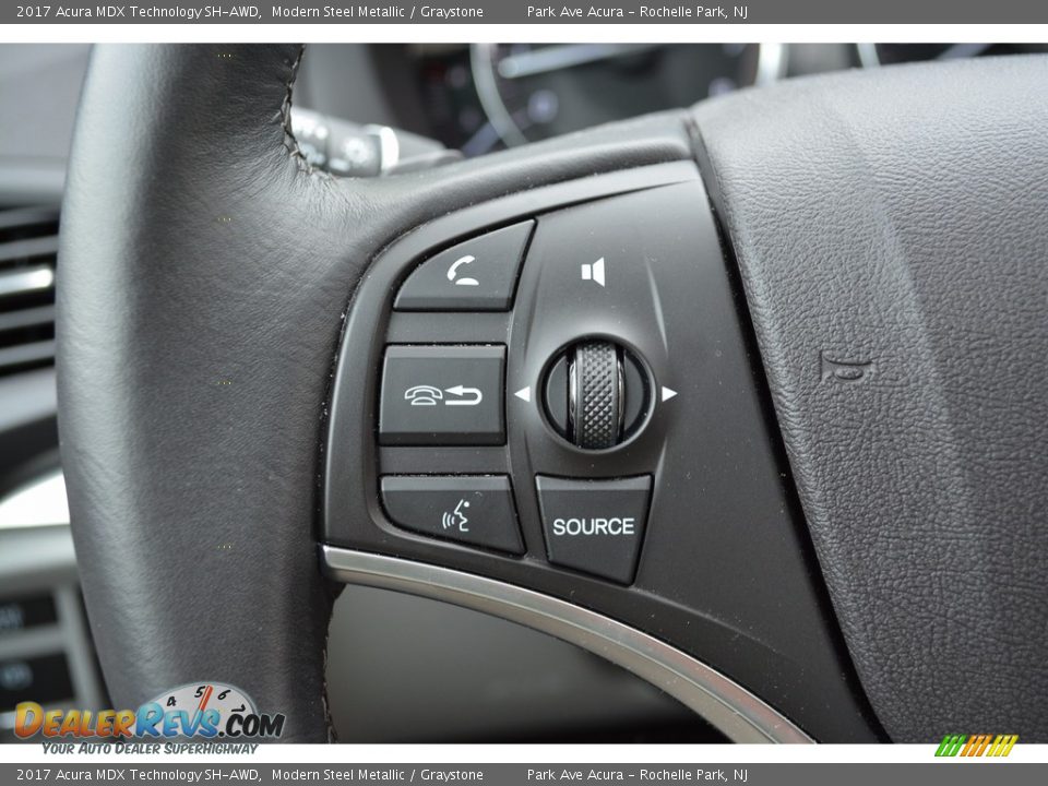 2017 Acura MDX Technology SH-AWD Modern Steel Metallic / Graystone Photo #18