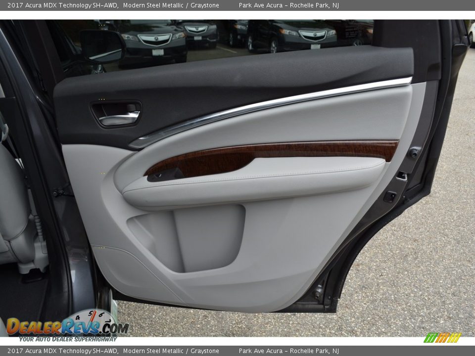 2017 Acura MDX Technology SH-AWD Modern Steel Metallic / Graystone Photo #22