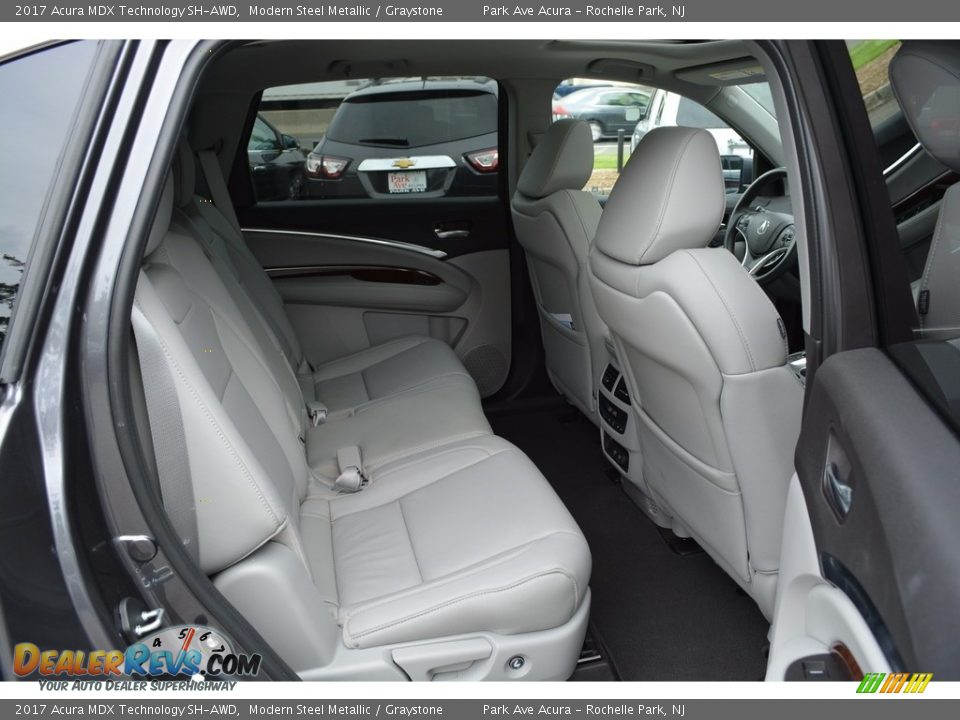 2017 Acura MDX Technology SH-AWD Modern Steel Metallic / Graystone Photo #23