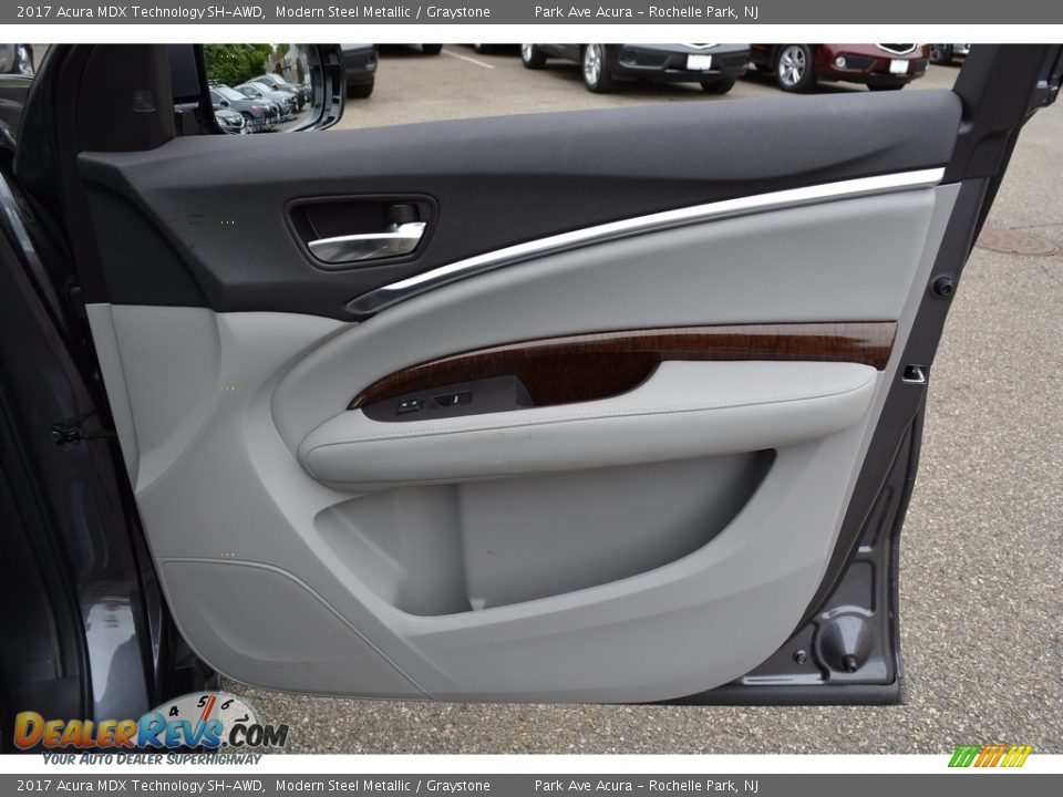 2017 Acura MDX Technology SH-AWD Modern Steel Metallic / Graystone Photo #24