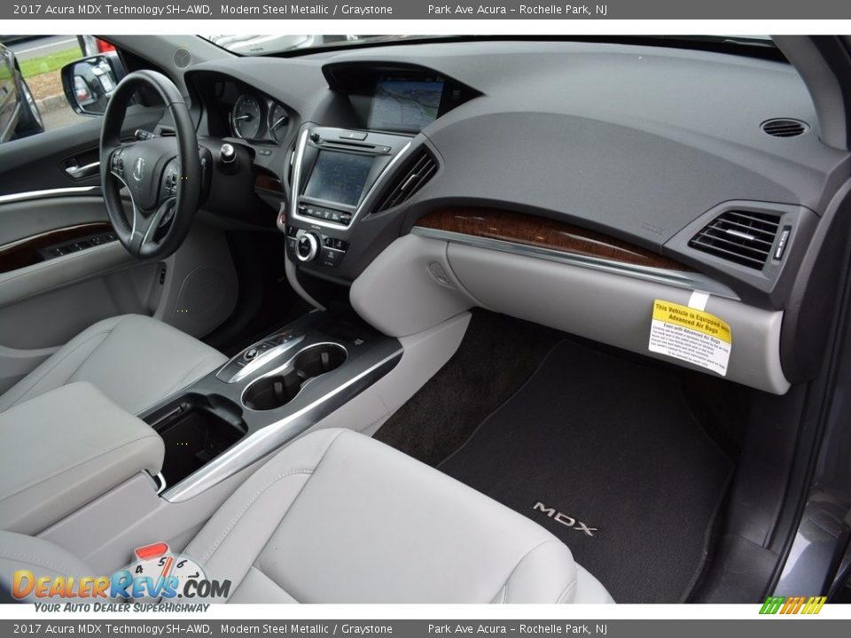 2017 Acura MDX Technology SH-AWD Modern Steel Metallic / Graystone Photo #25