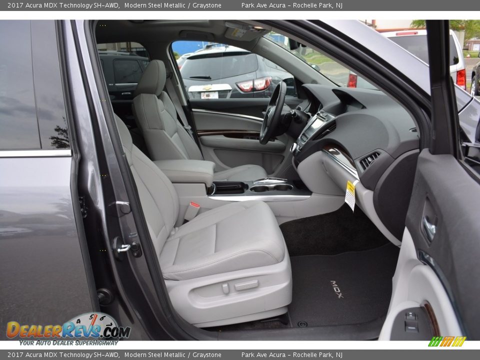 2017 Acura MDX Technology SH-AWD Modern Steel Metallic / Graystone Photo #26