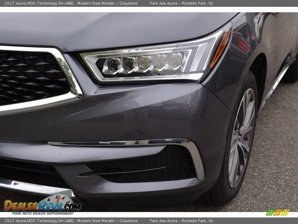 2017 Acura MDX Technology SH-AWD Modern Steel Metallic / Graystone Photo #28