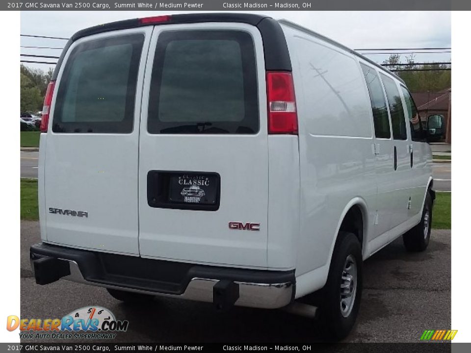 2017 GMC Savana Van 2500 Cargo Summit White / Medium Pewter Photo #3