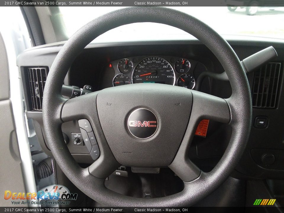 2017 GMC Savana Van 2500 Cargo Summit White / Medium Pewter Photo #9