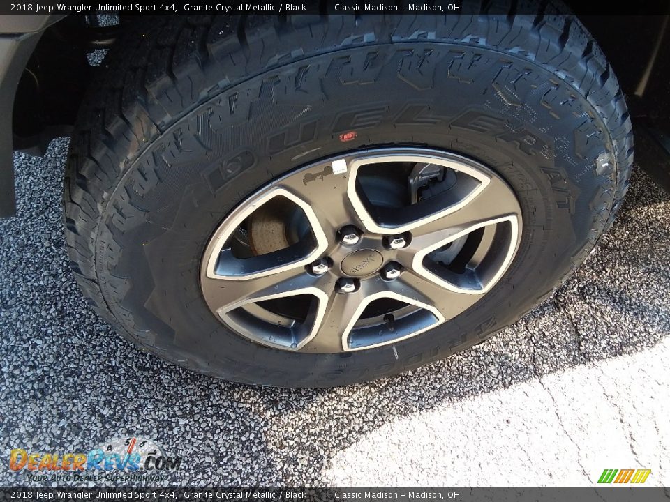 2018 Jeep Wrangler Unlimited Sport 4x4 Granite Crystal Metallic / Black Photo #2