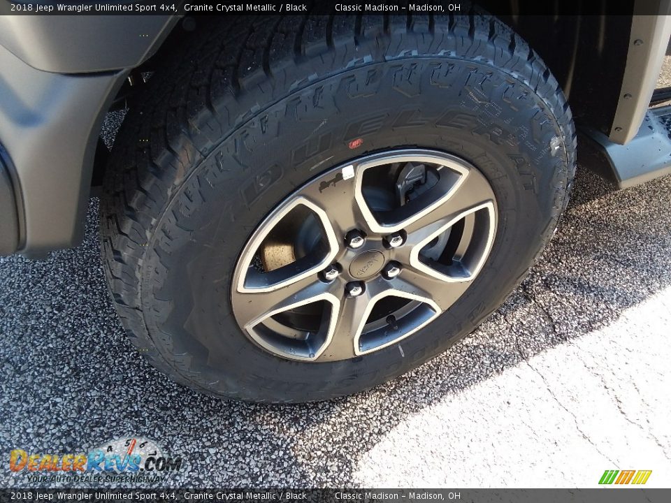 2018 Jeep Wrangler Unlimited Sport 4x4 Granite Crystal Metallic / Black Photo #4