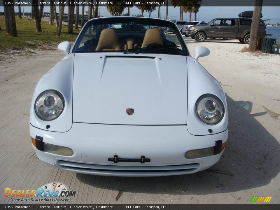 1997 Porsche 911 Carrera Cabriolet Glacier White / Cashmere Photo #2