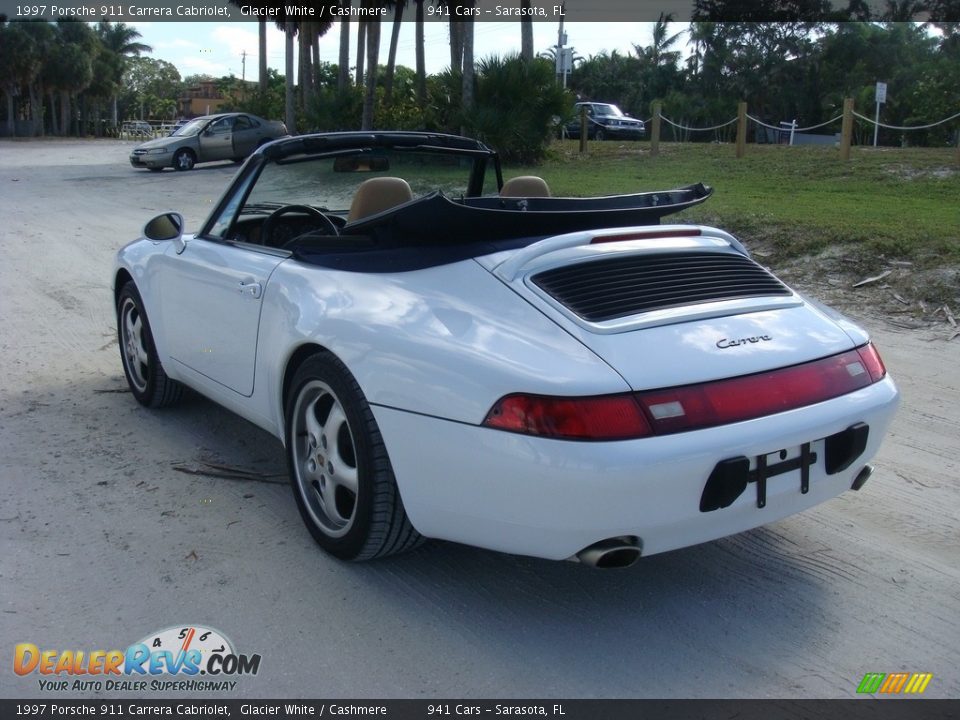 1997 Porsche 911 Carrera Cabriolet Glacier White / Cashmere Photo #5