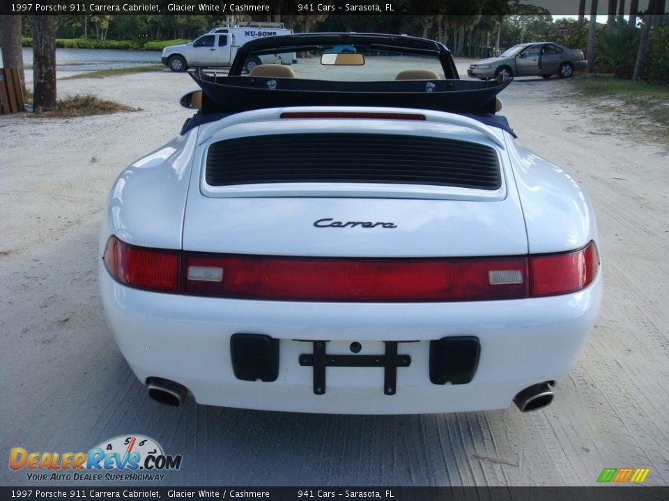 1997 Porsche 911 Carrera Cabriolet Glacier White / Cashmere Photo #6