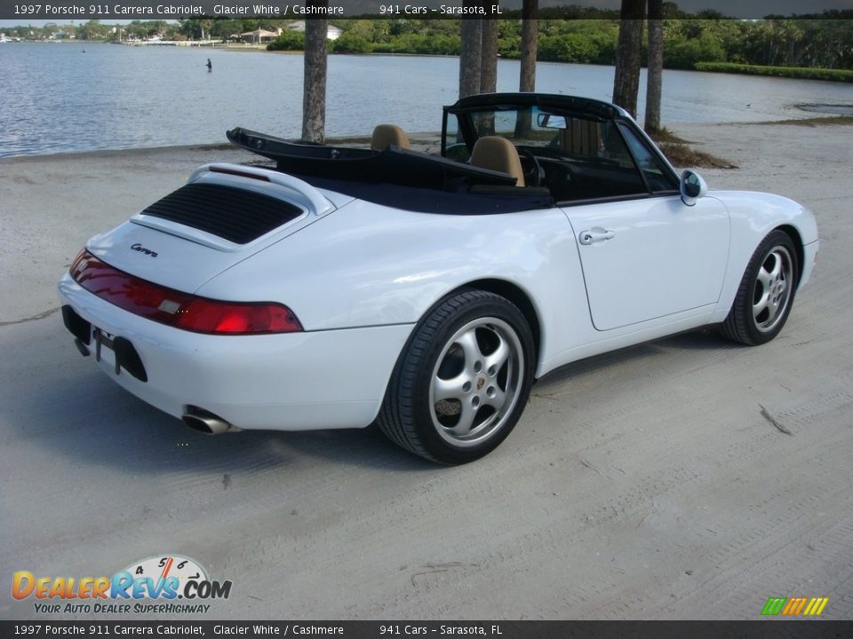 1997 Porsche 911 Carrera Cabriolet Glacier White / Cashmere Photo #7