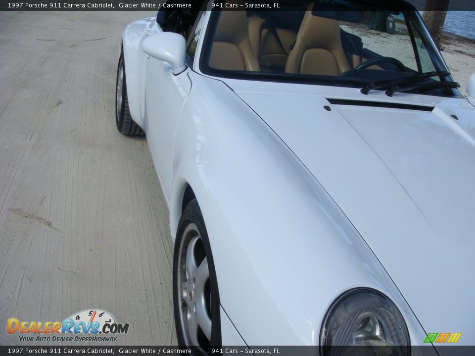 1997 Porsche 911 Carrera Cabriolet Glacier White / Cashmere Photo #9