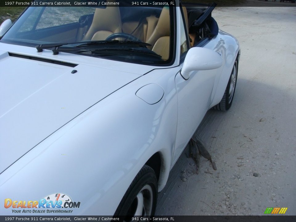 1997 Porsche 911 Carrera Cabriolet Glacier White / Cashmere Photo #10