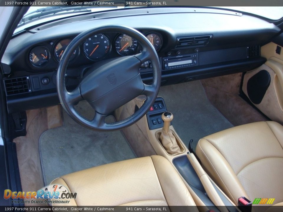 Cashmere Interior - 1997 Porsche 911 Carrera Cabriolet Photo #12