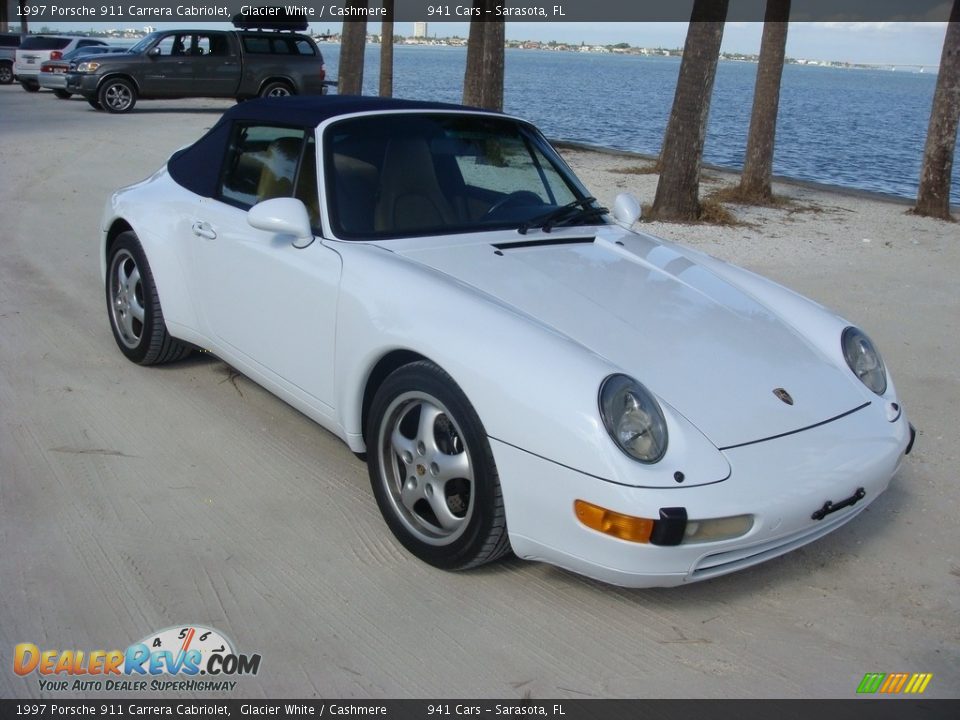 1997 Porsche 911 Carrera Cabriolet Glacier White / Cashmere Photo #27