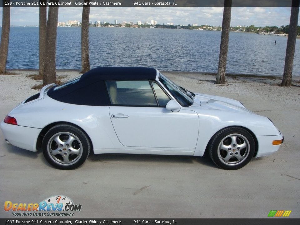 1997 Porsche 911 Carrera Cabriolet Glacier White / Cashmere Photo #28