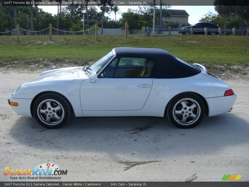 1997 Porsche 911 Carrera Cabriolet Glacier White / Cashmere Photo #33