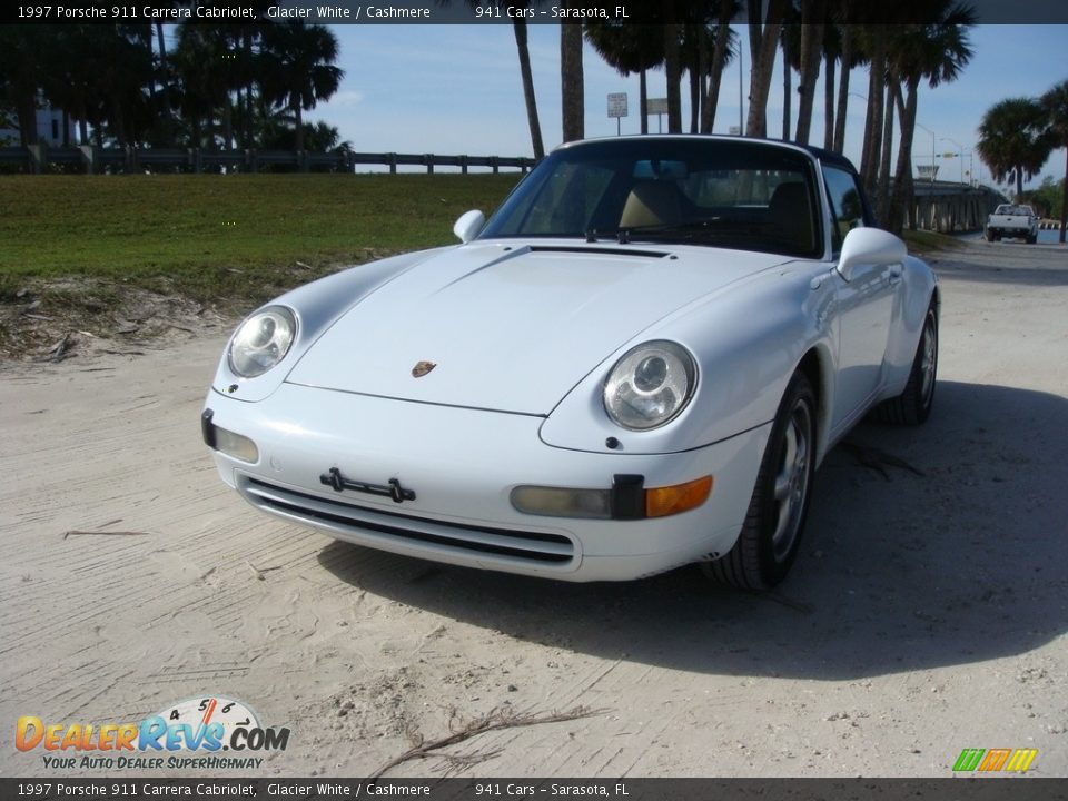 1997 Porsche 911 Carrera Cabriolet Glacier White / Cashmere Photo #34