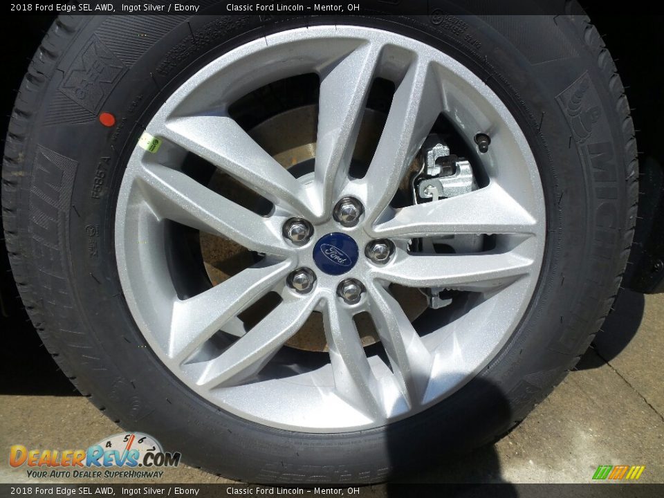 2018 Ford Edge SEL AWD Ingot Silver / Ebony Photo #6