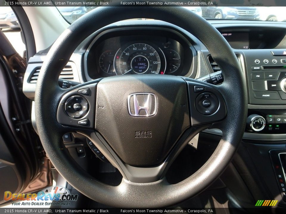2015 Honda CR-V LX AWD Urban Titanium Metallic / Black Photo #21