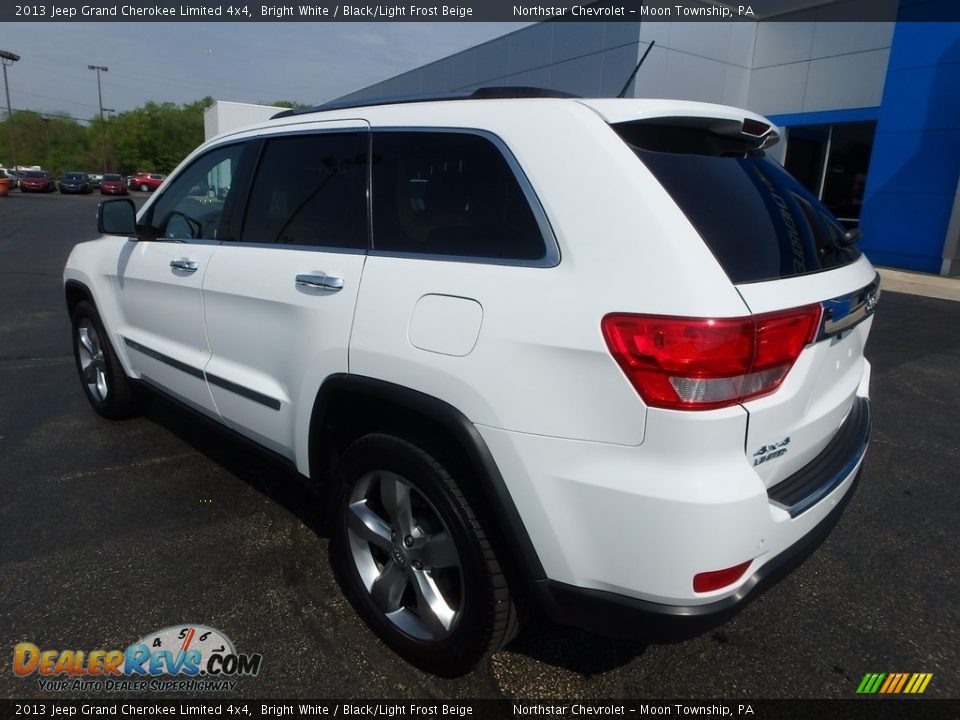 2013 Jeep Grand Cherokee Limited 4x4 Bright White / Black/Light Frost Beige Photo #4