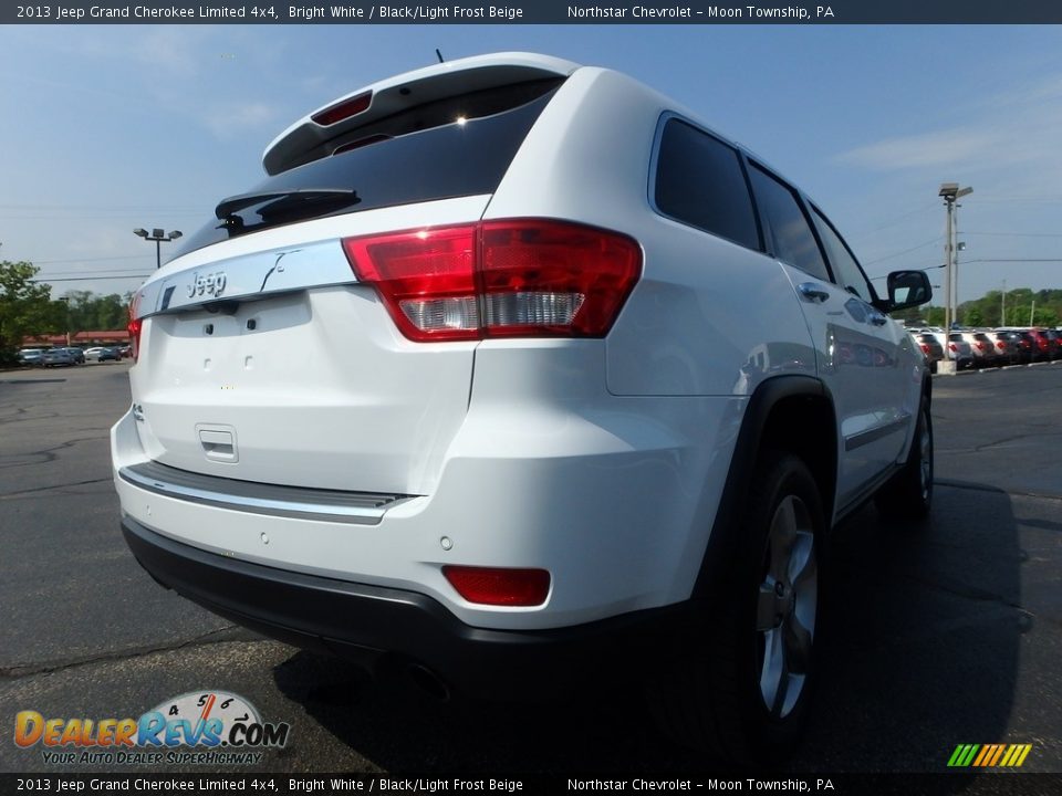 2013 Jeep Grand Cherokee Limited 4x4 Bright White / Black/Light Frost Beige Photo #8