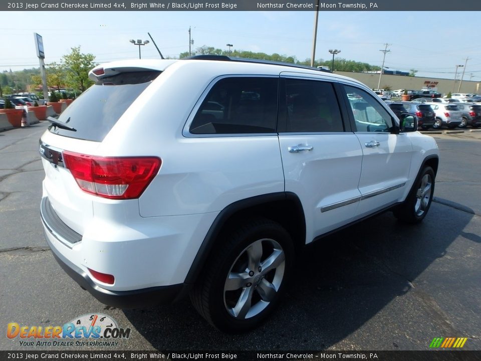 2013 Jeep Grand Cherokee Limited 4x4 Bright White / Black/Light Frost Beige Photo #9